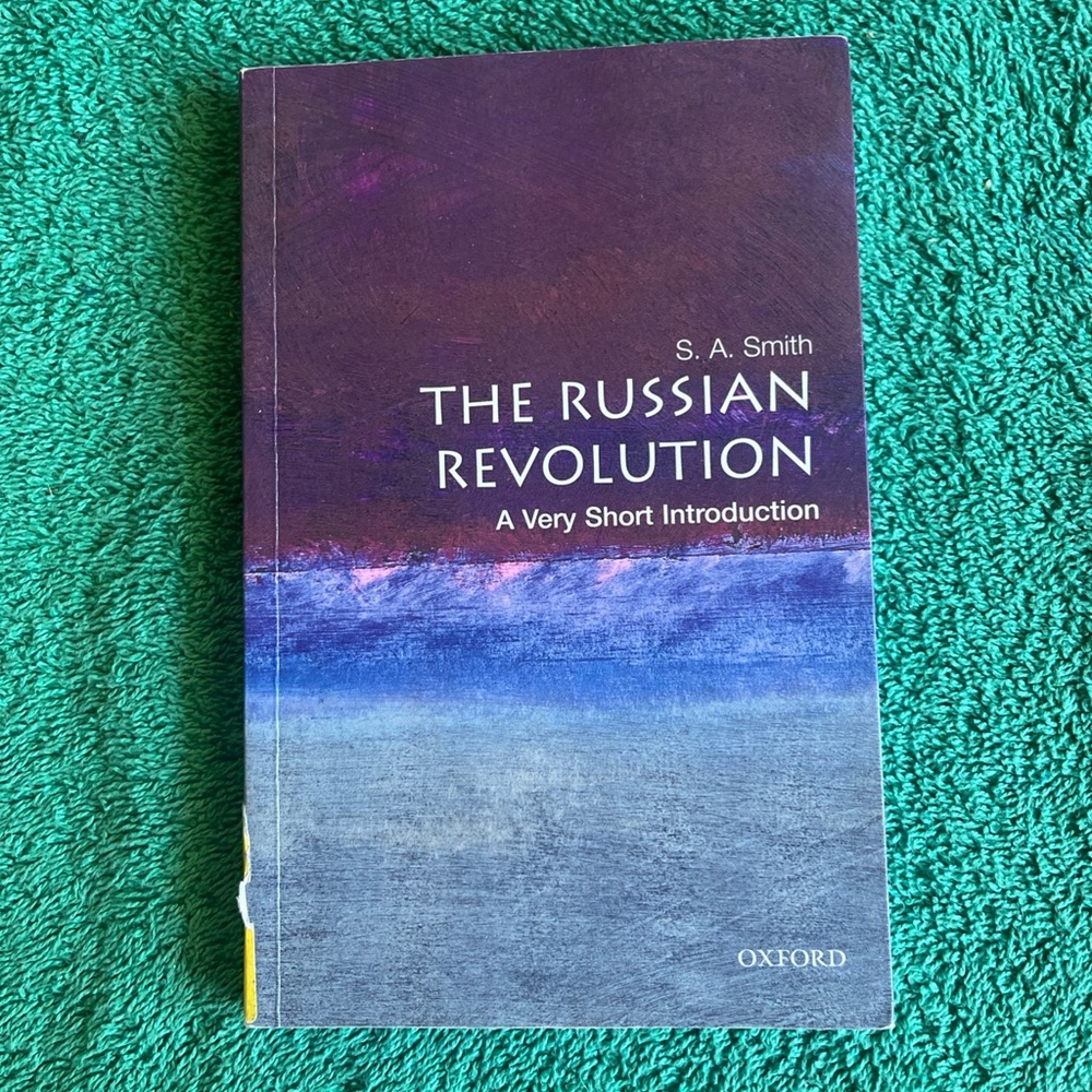 Oxford The Russian Revolution Book - Purple and Blue Cover‎
